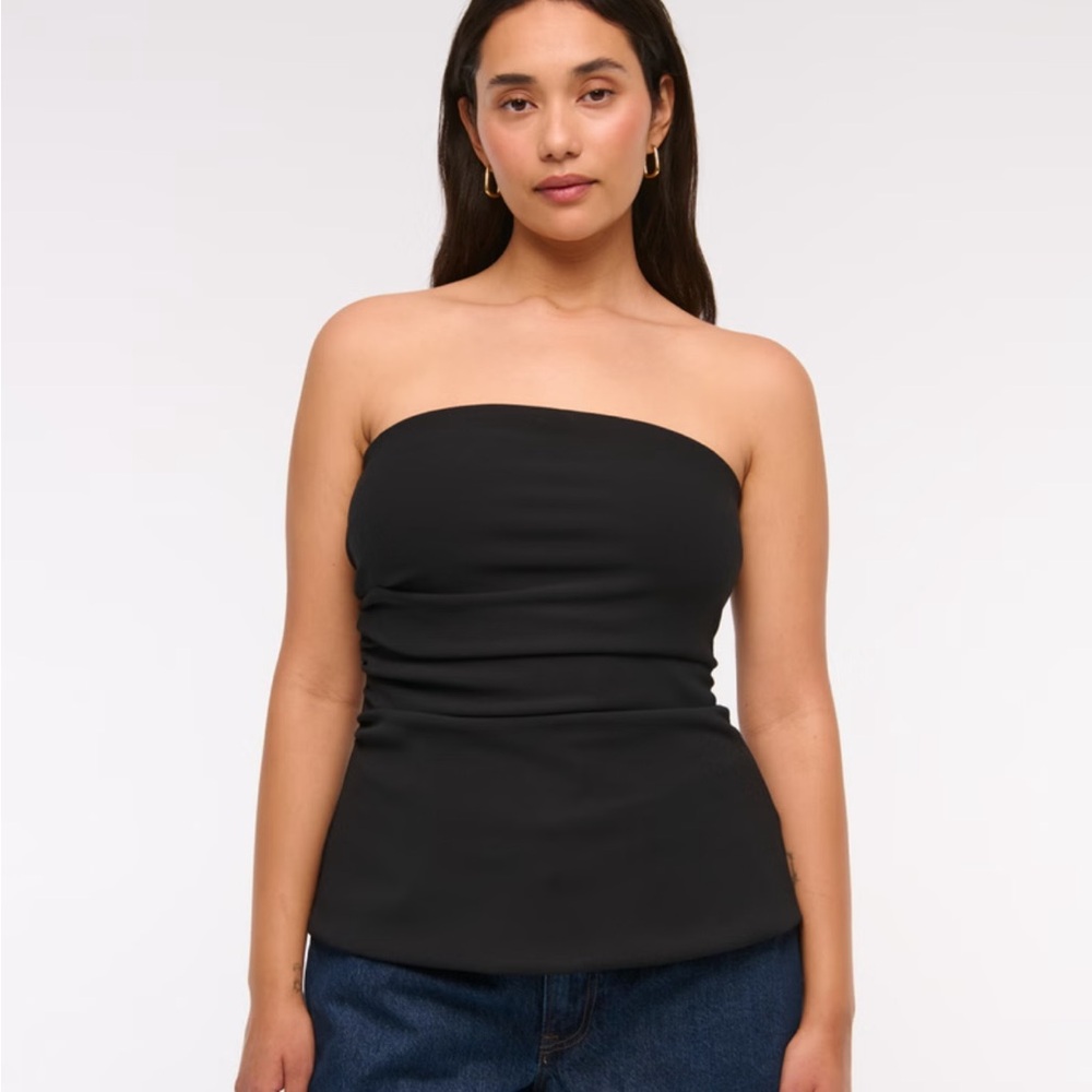 Abercrombie & Fitch Black Strapless Camisole